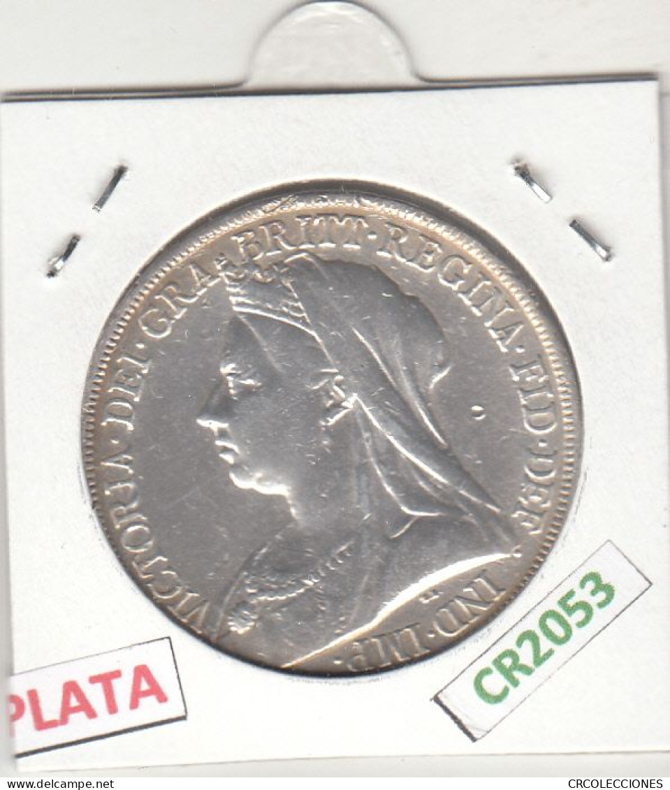 CR2053 MONEDA REINO UNIDO 1 CORONA 1893 PLATA - M. 1 Crown