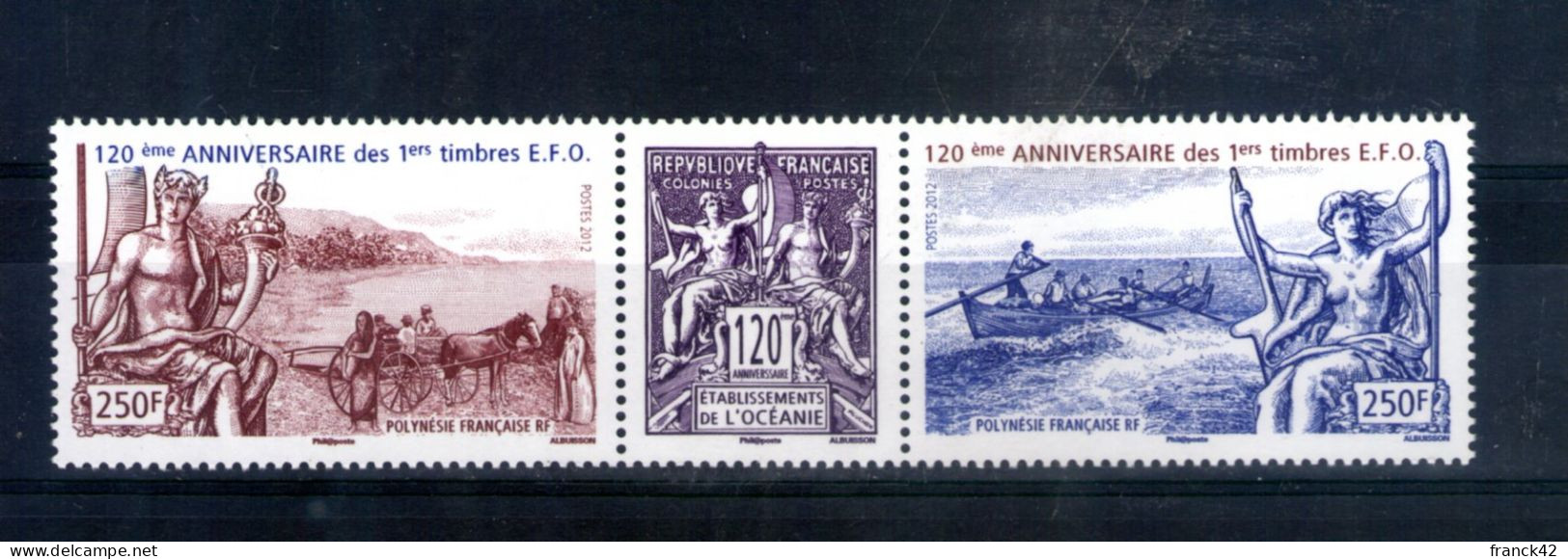 Polynésie Française. 120e Anniversaire Des 1ers Timbres Des EFO. 2012 - Neufs