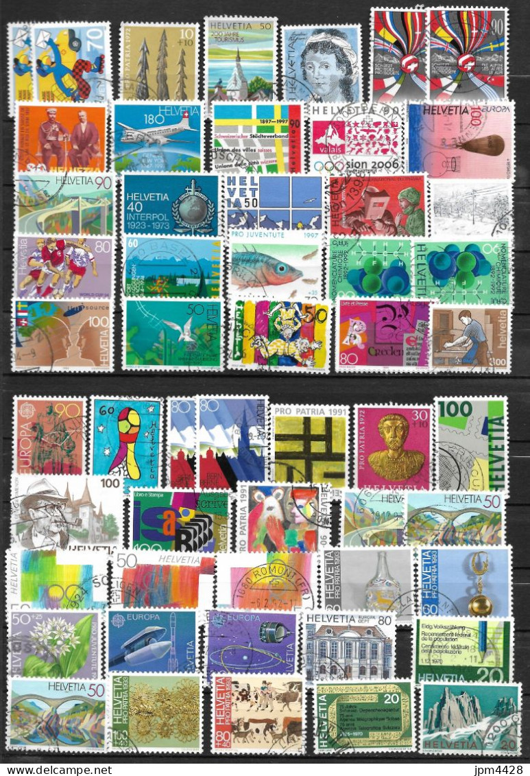 SUISSE - SWITZERLAND - Lot/collection De 418 Timbres  Oblitérés - Nombreux Pro Patria Et Pro Juventute - Sammlungen