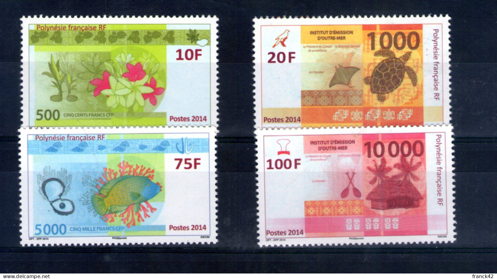 Polynésie Française. Billets En Francs Cfp. 2014 - Neufs