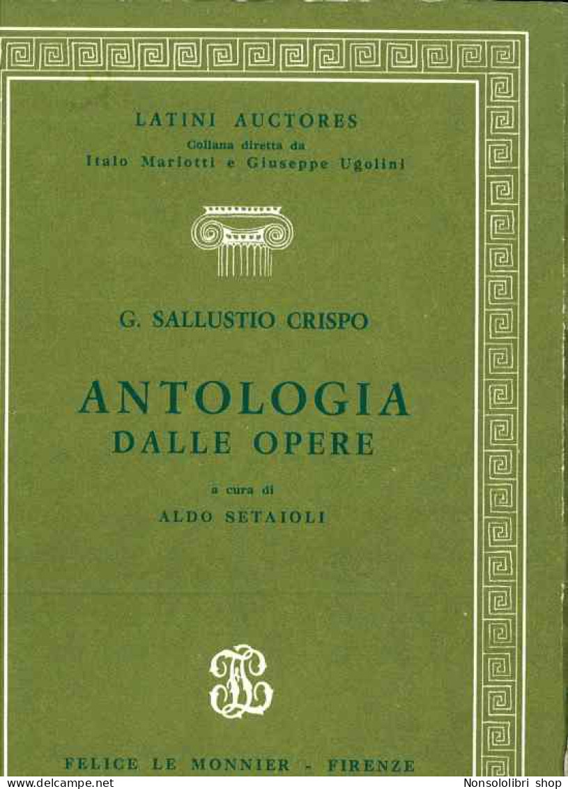 Antologia Dalle Opere Di Sallustio  - Sonstige & Ohne Zuordnung