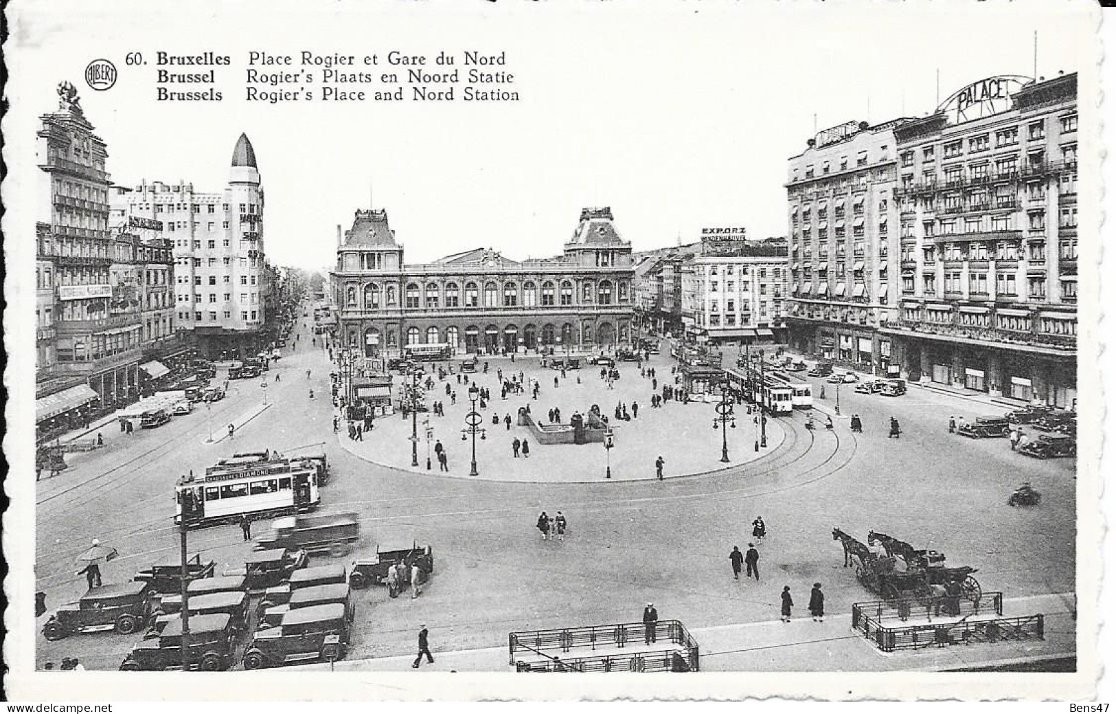 Bruxelles Place Rogier Et Gare Du Nord -pas Envoyé - Transport (rail) - Stations