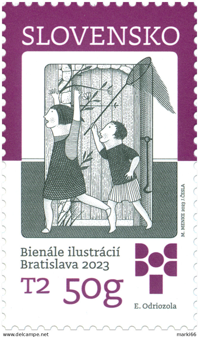 Slovakia - 2023 - The Biennial Of Illustrations Bratislava 2023 - Elena Odriozola - Mint Stamp - Neufs