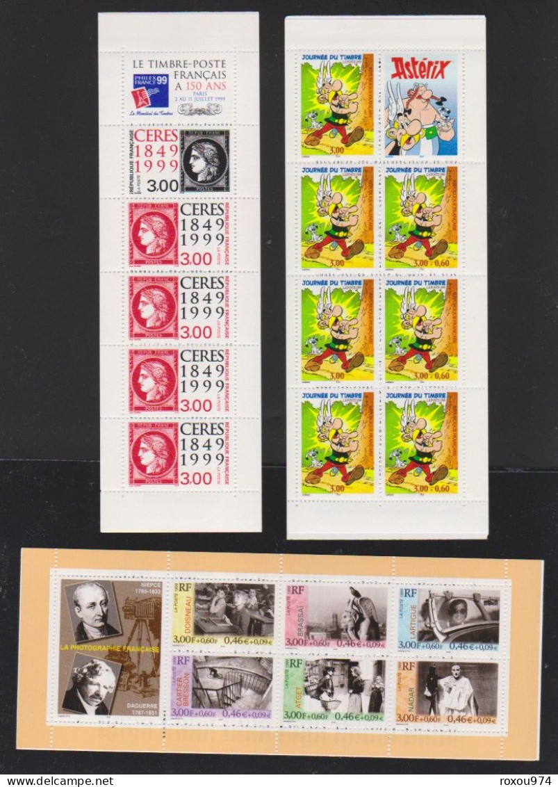 ANNEE  1999  COMPLETE     TIMBRES SEULS    +    CARNETS    +     FEUILLETS     10  SCAN - 1990-1999