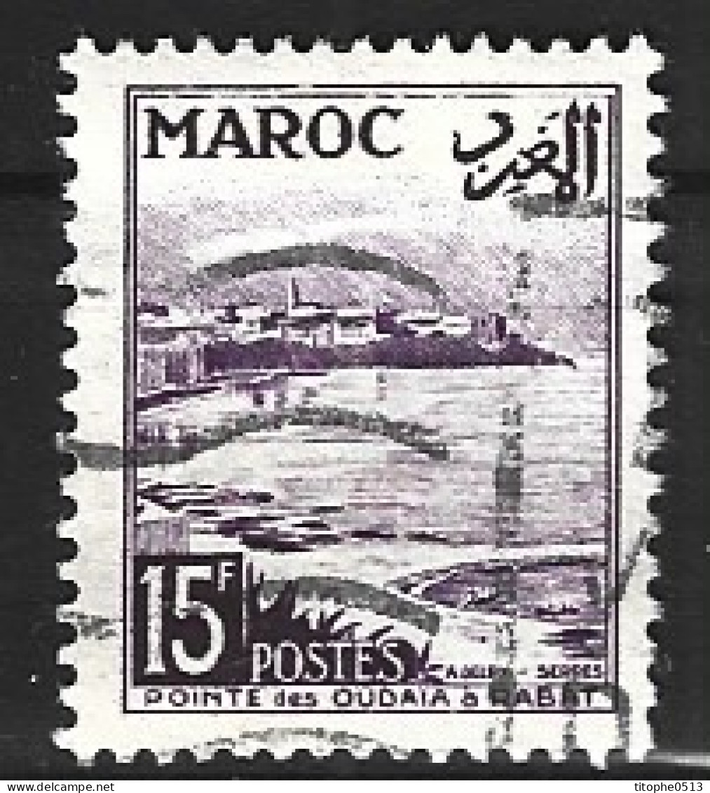 MAROC. N°312 Oblitéré De 1951-4. Pointe Des Oudayas. - Gebruikt