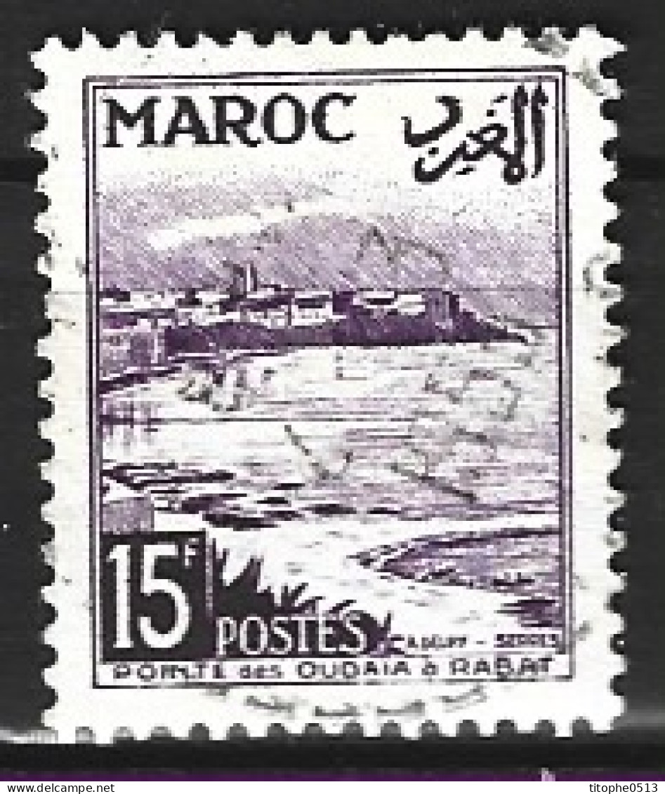 MAROC. N°312 Oblitéré De 1951-4. Pointe Des Oudayas. - Oblitérés