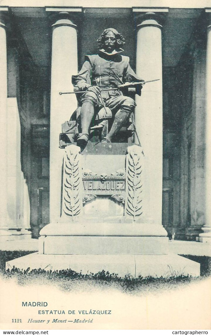 Spain Madrid Estatua De Velazquez - Madrid