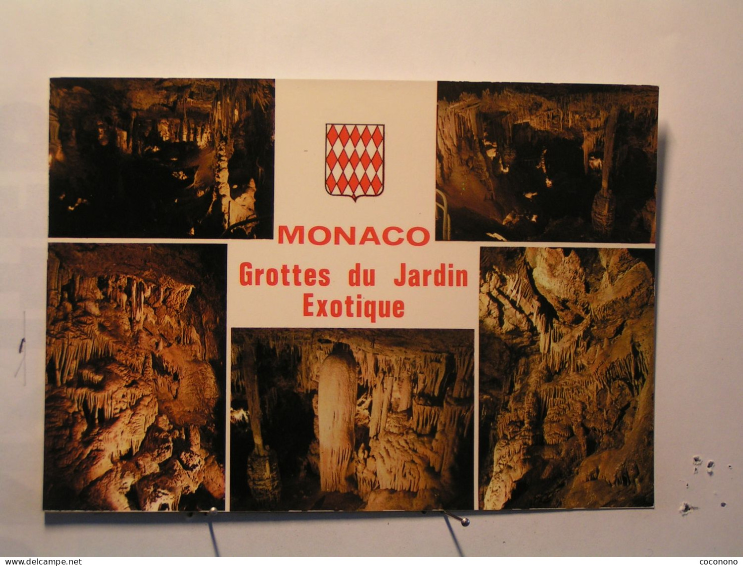 Monaco - Les Grottes Du Jardin Exotique - Vues Diverses - Blason - Jardin Exotique