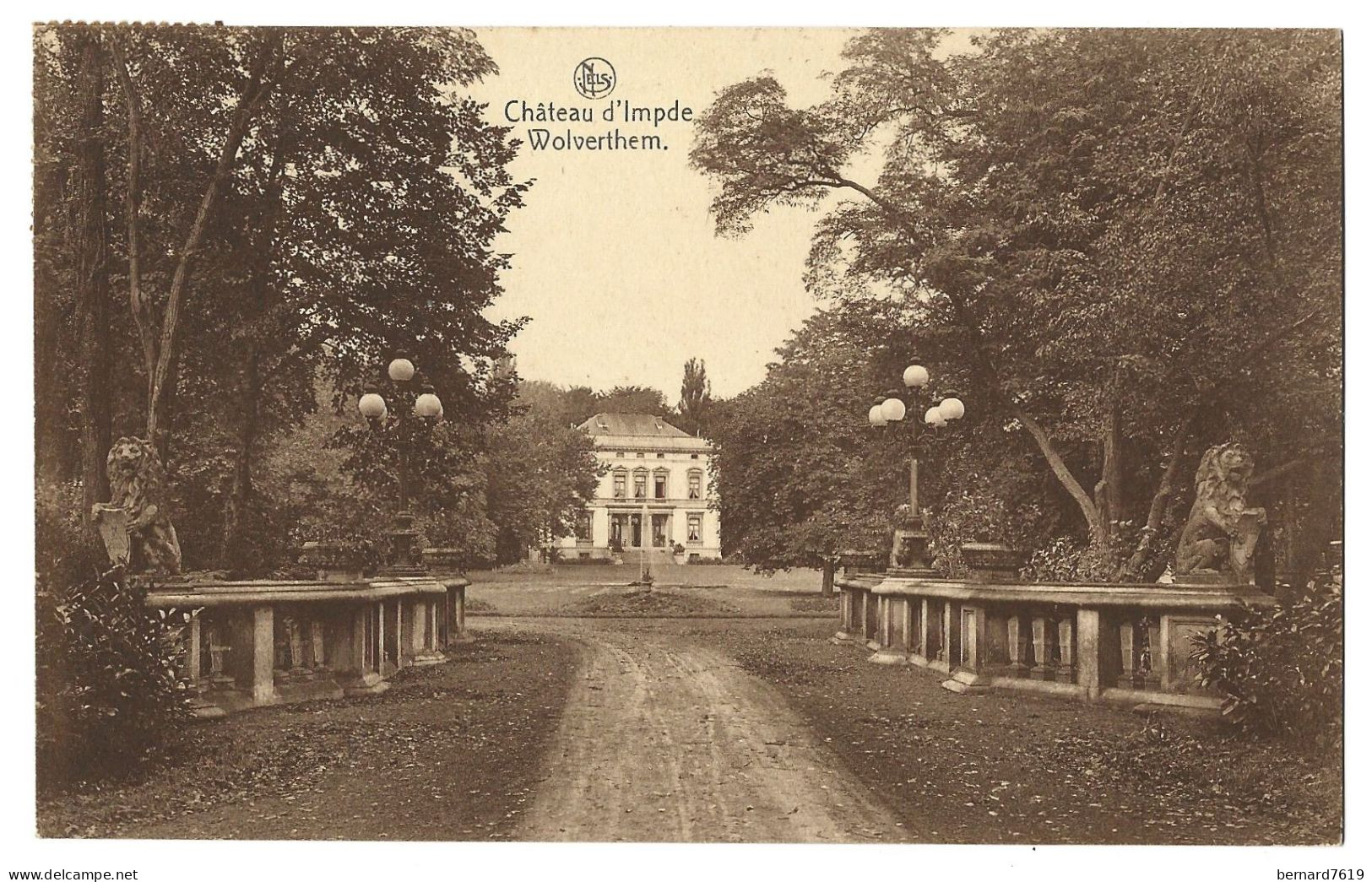 Belgique  - Wolverthem -   Chateau   D'  Impde - -  - Carte  Signee    Mme Ed   Goethals - Meise