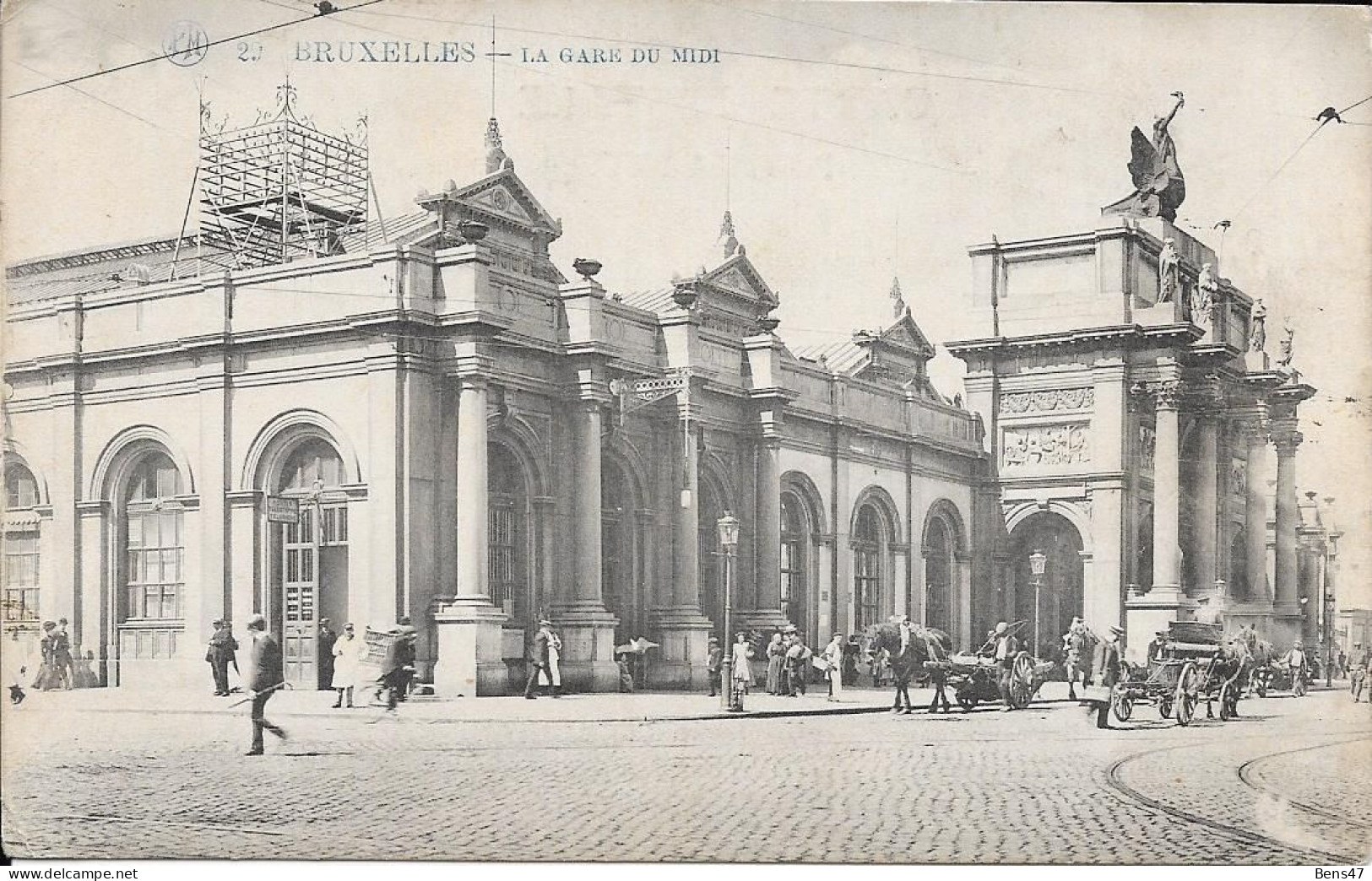 Bruxelles La  Gare Du Midi   5-7-1919 - Transport (rail) - Stations