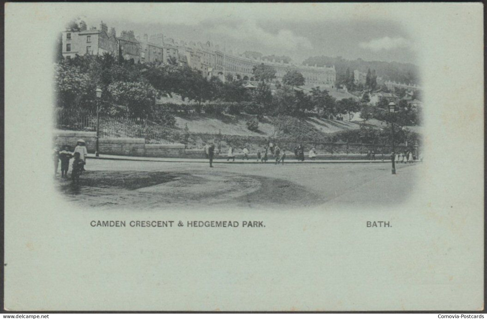 Camden Crescent & Hedgemead Park, Bath, Somerset, C.1900 - Blum & Degen Postcard - Bath