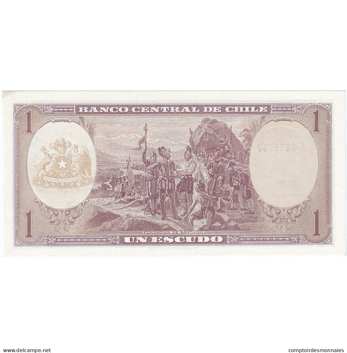 Chili, 1 Escudo, Undated (1964), KM:136, NEUF - Chili