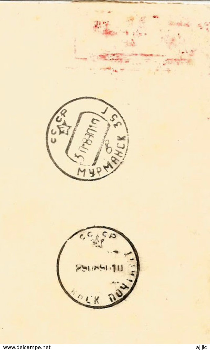 NZ 1990. World Stamp Exhibition. 24 August 1990. Pavillon Russe , Carte En Recommandée Nr  243. Deux Photos - Plaatfouten En Curiosa