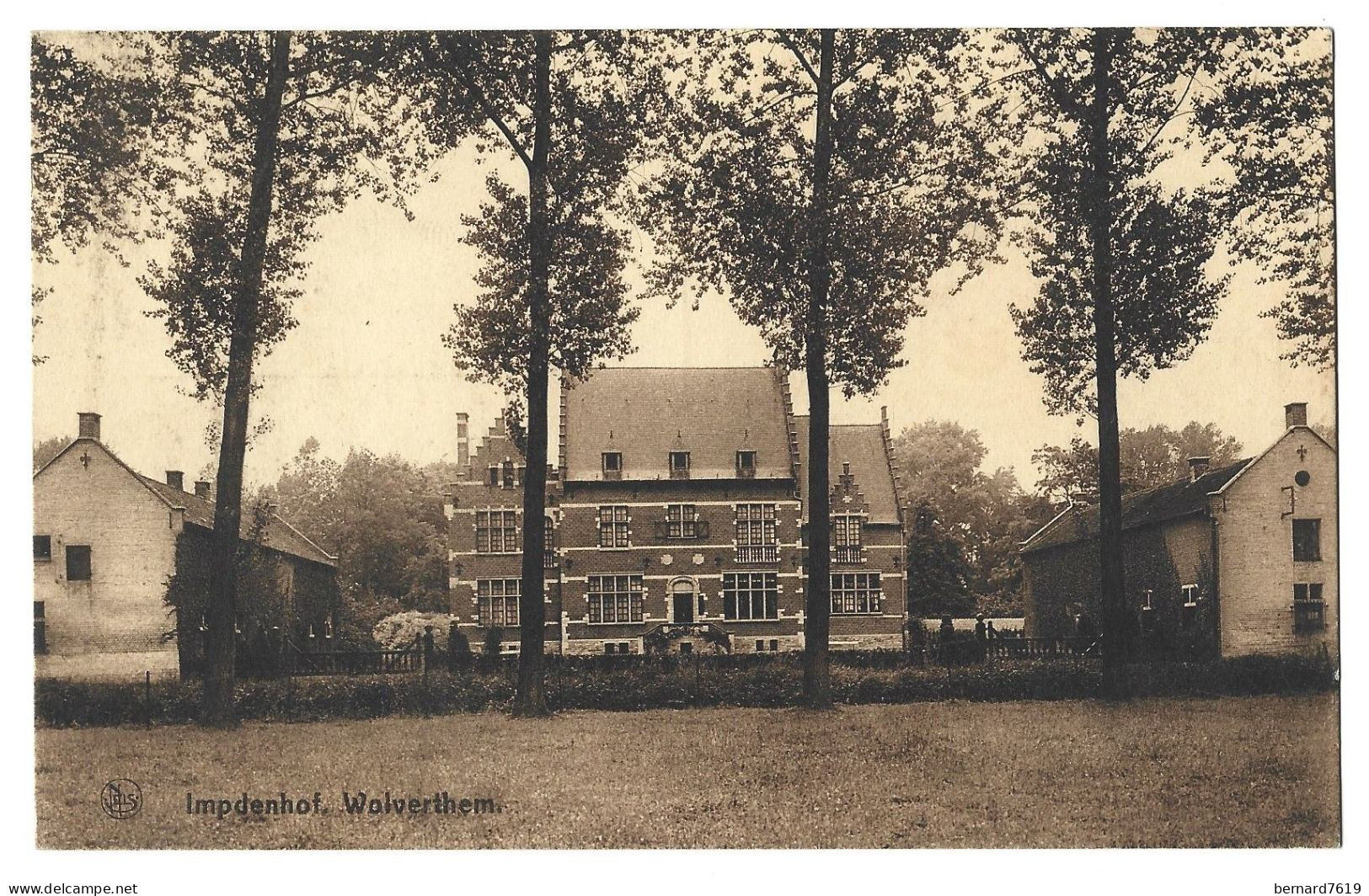 Belgique  - Wolverthem -   Impdenhof -  - -  - Carte    Ecrite Et Signee    Georges T' Kint  Et Mme Comtesse De Villegas - Meise