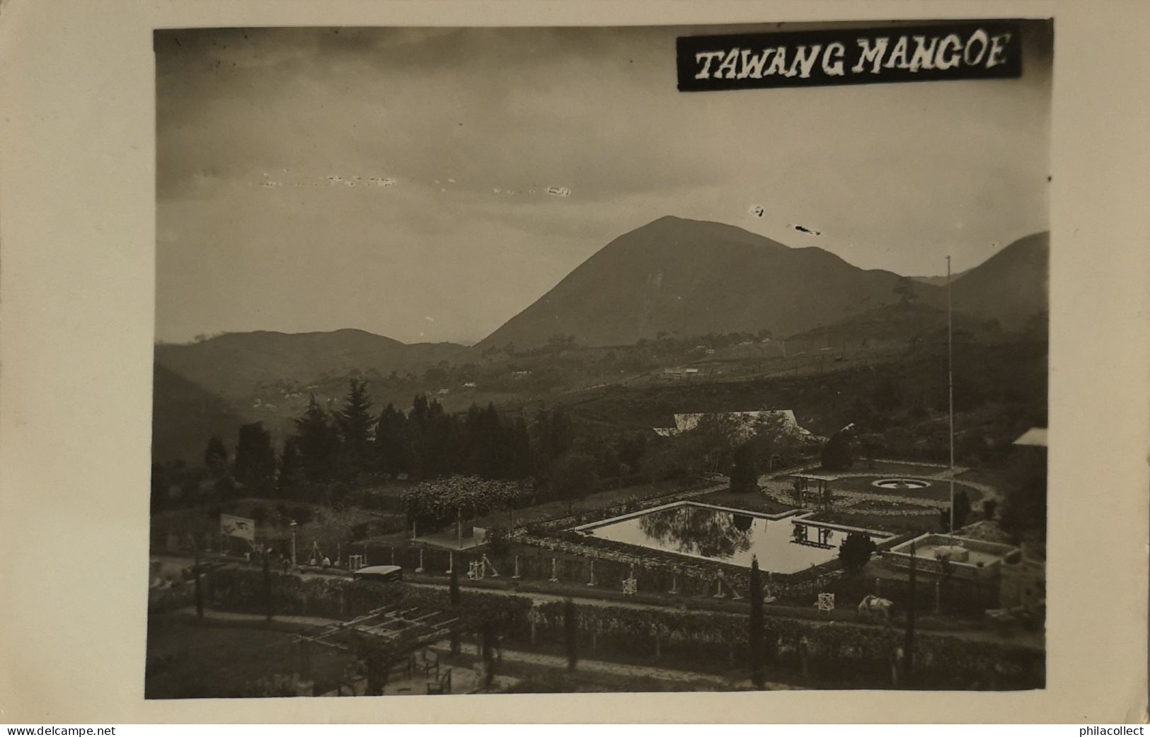 Ned. Indie - Indonesia  // FOTOKAART // Tawang Mangoe (Tawangmangu - Java) 1936 - Indonésie