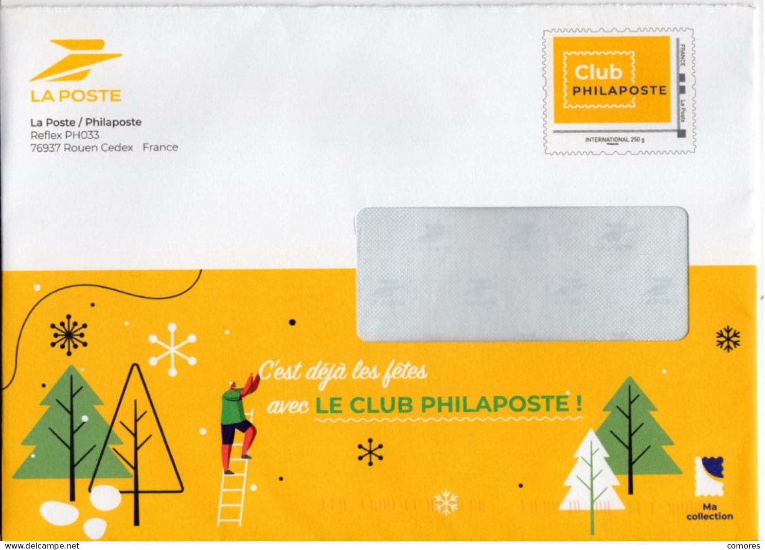 Entier Postal Spécial Pour Club PHILAPOSTE - Repiquage Par Philaposte Timbre " Club Philaposte "  N° Agr. 425750 - Prêts-à-poster:Stamped On Demand & Semi-official Overprinting (1995-...)