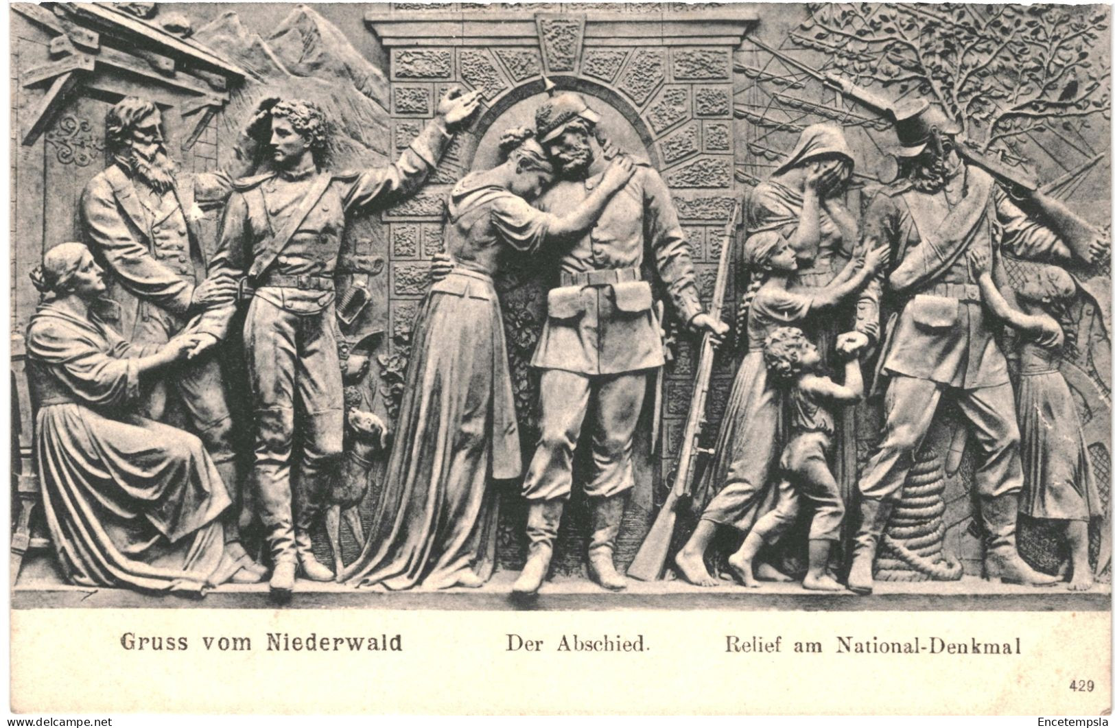 CPA Carte Postale Suisse Niederwald  Relief Am National Denkmal Début 1900 VM74538 - Niederwald