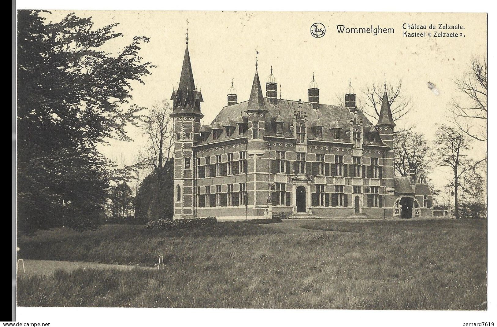 Belgique  - Wommelghem -  Chateau De Zelzaete - Carte   Ecrite Et Signee Mme   Agle  De  Salsaetele   Wommelghem - Wommelgem