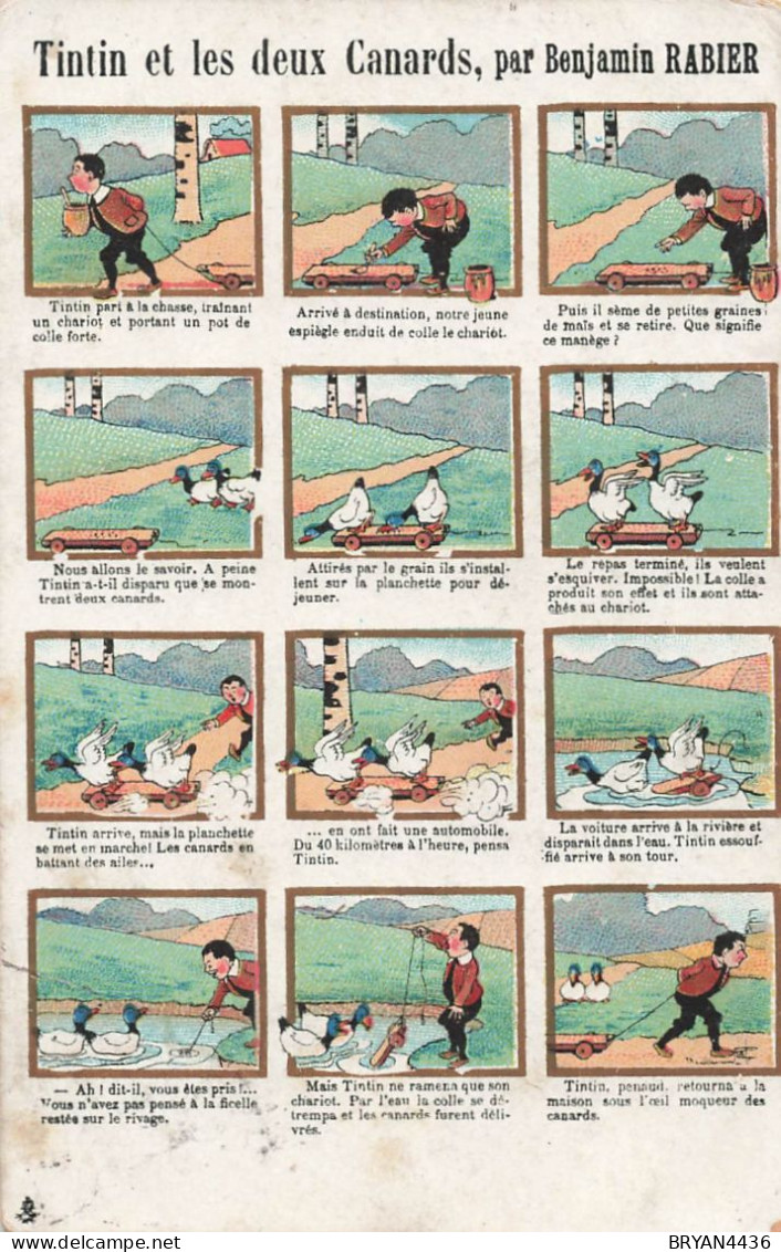 Benjamin RABIER -  - ILLUSTRATEUR - TINTIN Et Les Deux CANARDS - Rabier, B.