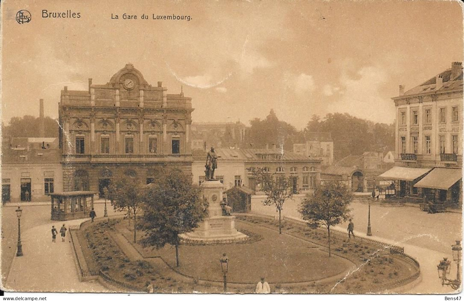 Bruxelles Gare Du Luxembourg 5-6-1907 - Spoorwegen, Stations