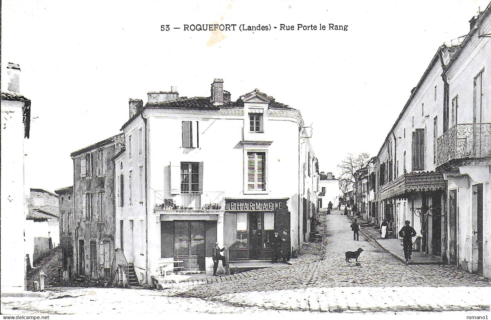 40)  ROQUEFORT  -  Rue Porte Le Rang - Roquefort