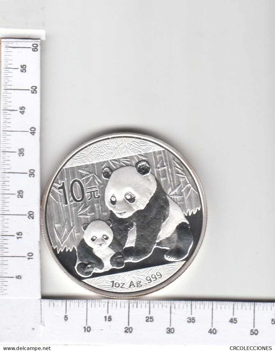 CR1817 MONEDA CHINA 10 YÜAN 2012 ONZA PLATA - Korea (Nord-)