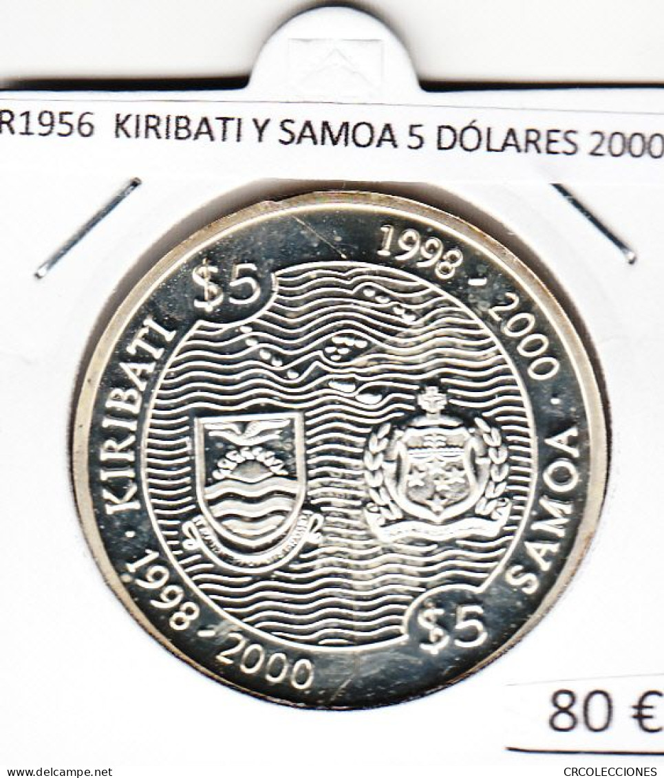 CR1956 MONEDA KIRIBATI Y SAMOA 5 DÓLARES 2000 PLATA - Kiribati