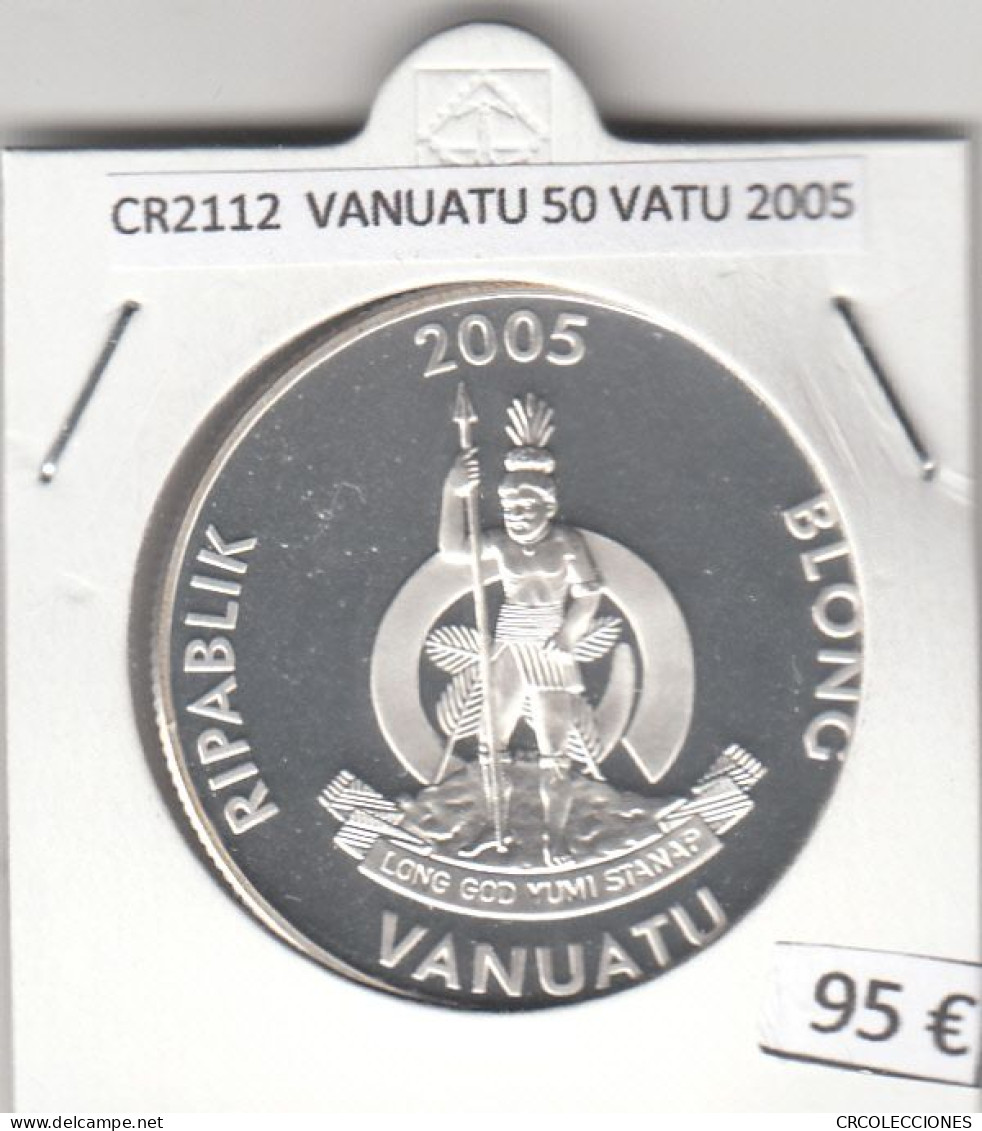 CR2112 MONEDA VANUATU 50 VATU 2005 PLATA - Vanuatu