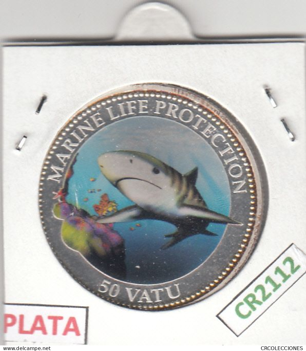 CR2112 MONEDA VANUATU 50 VATU 2005 PLATA - Vanuatu