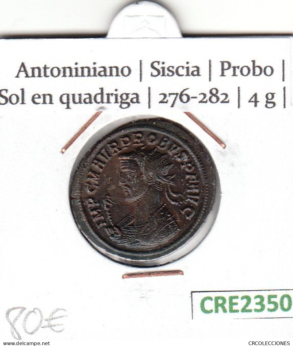 CRE2350 MONEDA ROMANA ANTONIANO VER DESCRIPCION EN FOTO - La Dinastia Antonina (96 / 192)