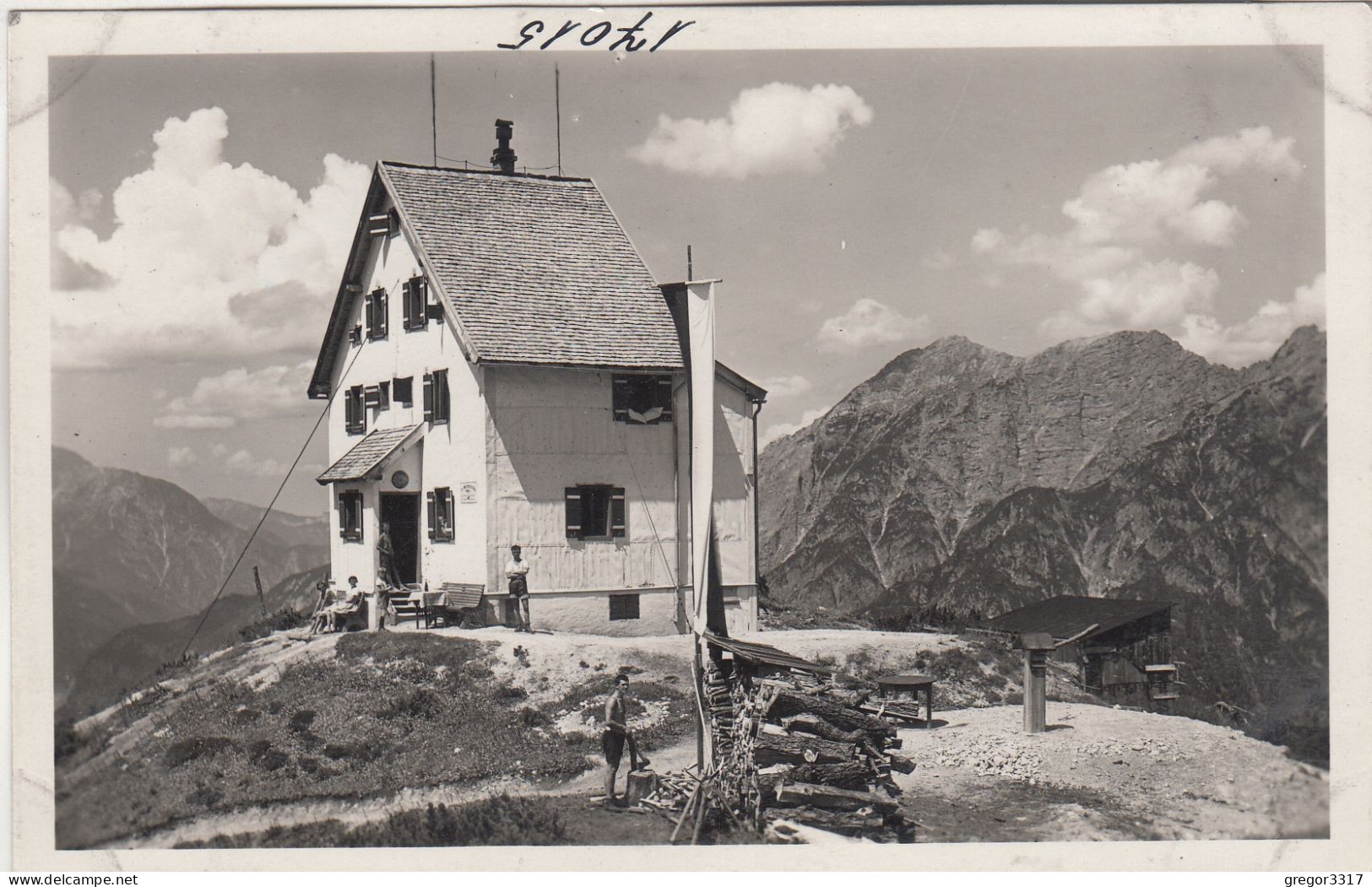 D9680) Peter WIECHENTHALER HÜTTE Am Kienalkopf A.V.S. Saalfelden Gegen Birnhorn U. Leoganger Steinberge - FOTO AK Alt - Saalfelden