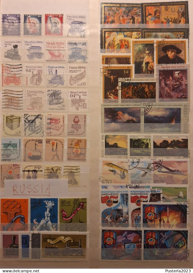 Collezione francobolli multi-stato in album