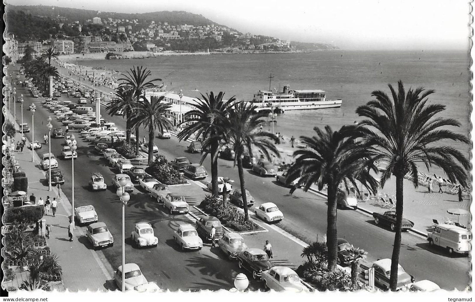 NICE - La Promenade Des Anglais - Traffico Stradale – Automobili, Autobus, Tram