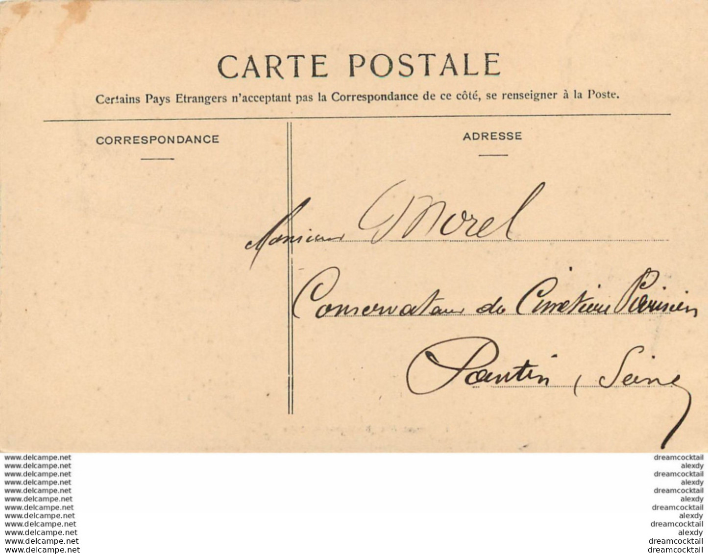 (D) 52 DOULEVANT-LE-CHATEAU. Vue Générale Avec Ets Burgeat Vins En Gros 1904 écrite Au Conservateur Cimetière De Pantin - Doulevant-le-Château