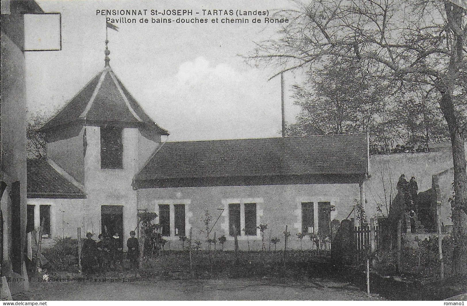 40)  TARTAS  -  Pensionnat Saint Joseph  -  Pavillon De Bains Douches Et Chemin De Rondes - Tartas