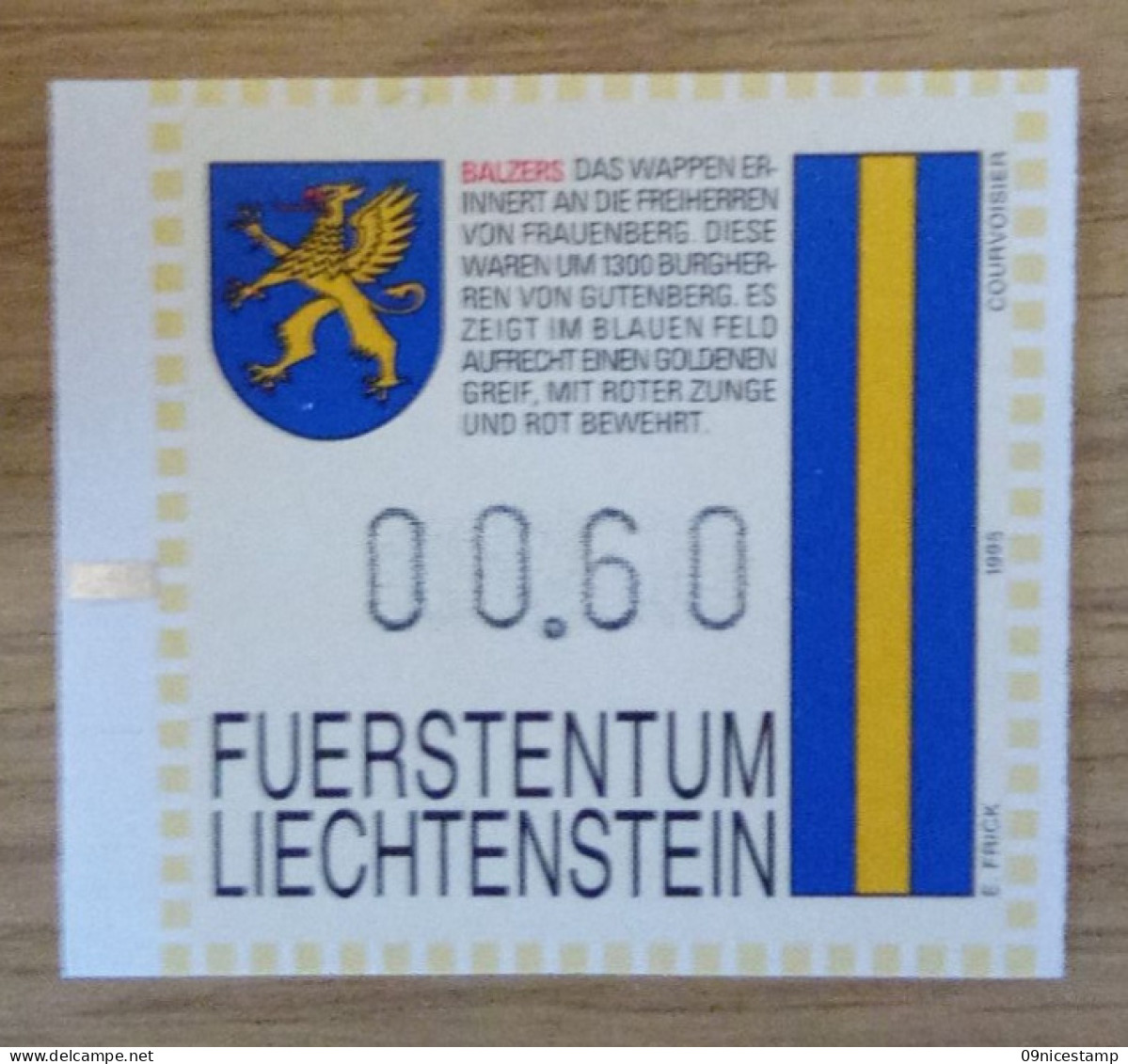 Liechtenstein, Slotmachine - Automaatzegels [ATM]