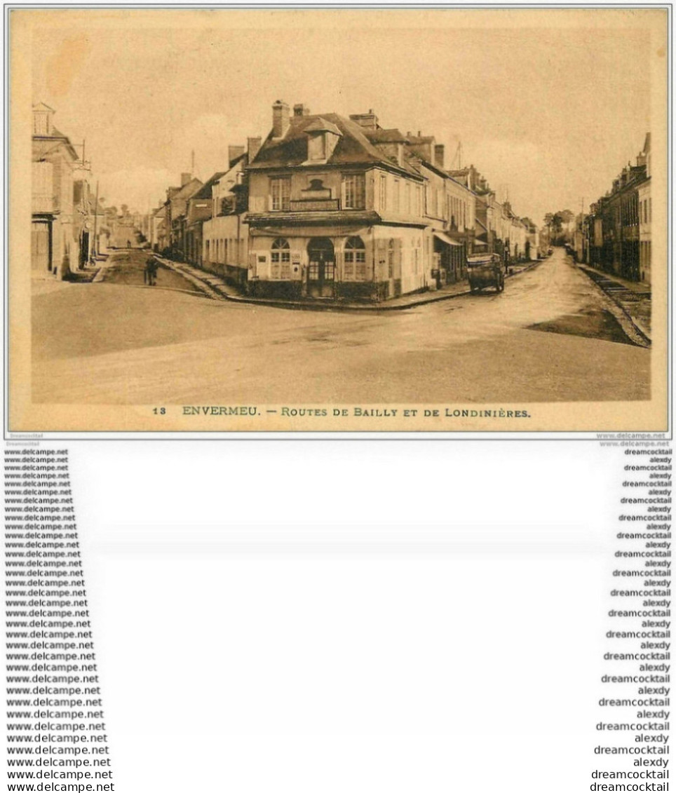 76 ENVERMEU. Routes Bailly Et Londinières 1935 Café Restaurant - Envermeu