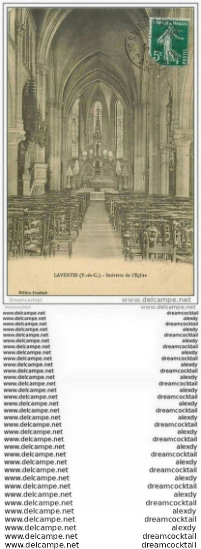 62 LAVENTIE. Intérieur Eglise 1910 - Laventie