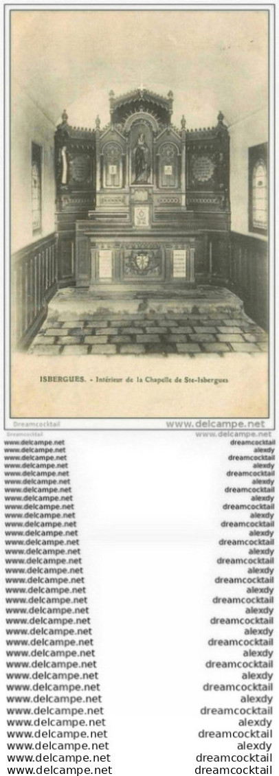 62 ISBERGUES. Intérieur Chapelle 1908 - Isbergues