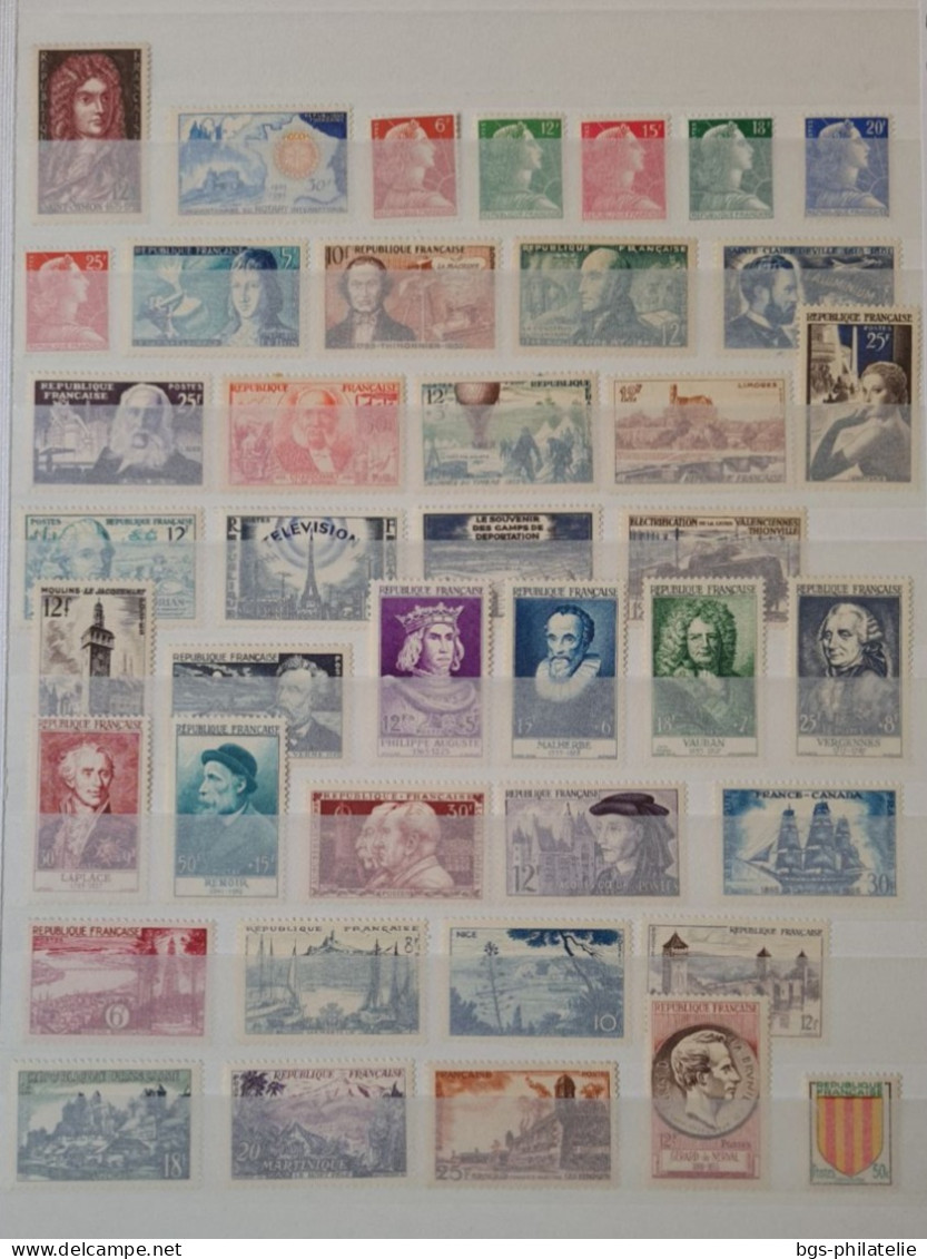 France Timbres Neufs **(sans Charnières) Année 1955. - 1950-1959