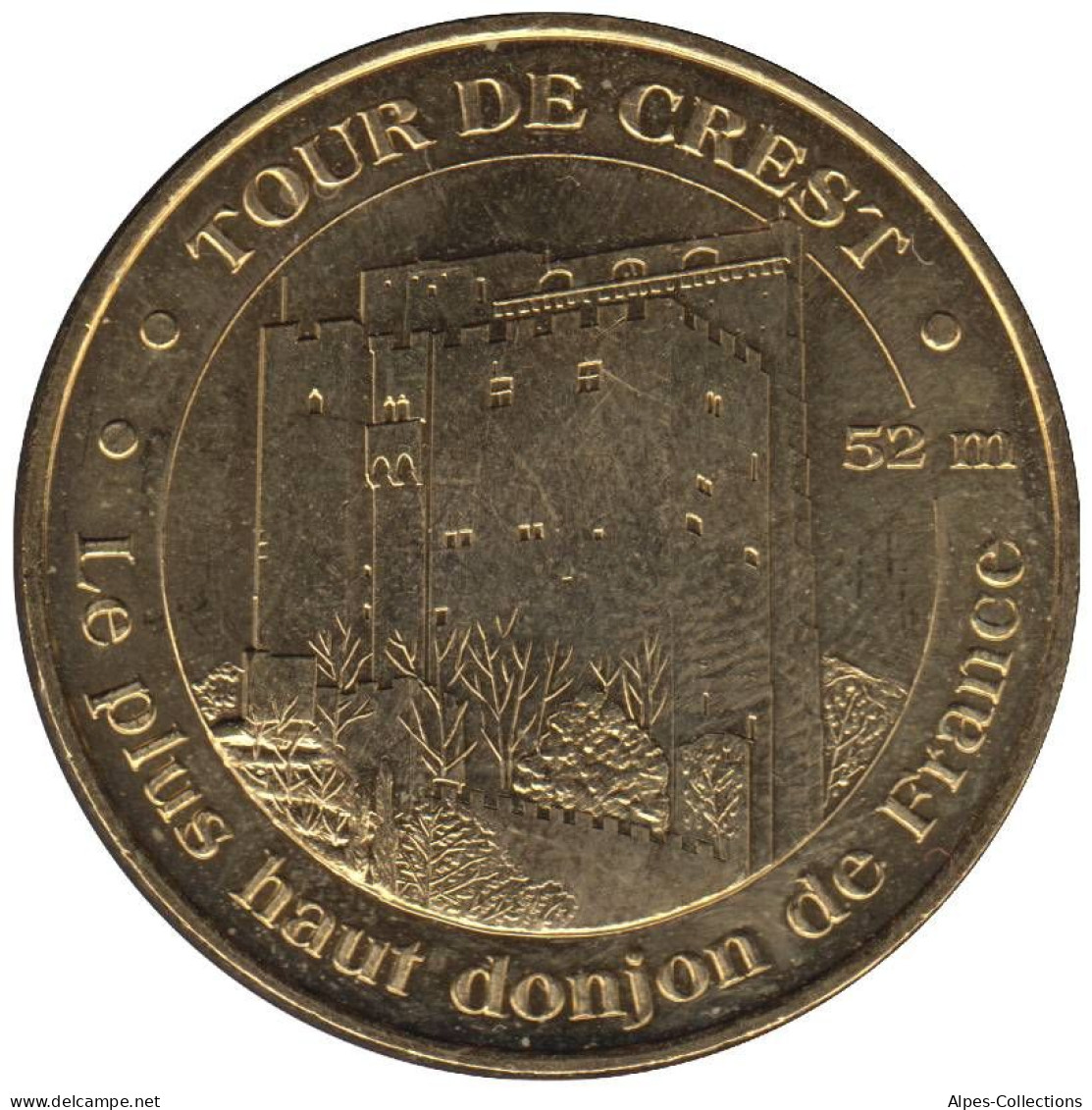 26-0873 - JETON TOURISTIQUE MDP - Tour De Crest - Le Plus Haut Donjon - 2009.1 - 2009