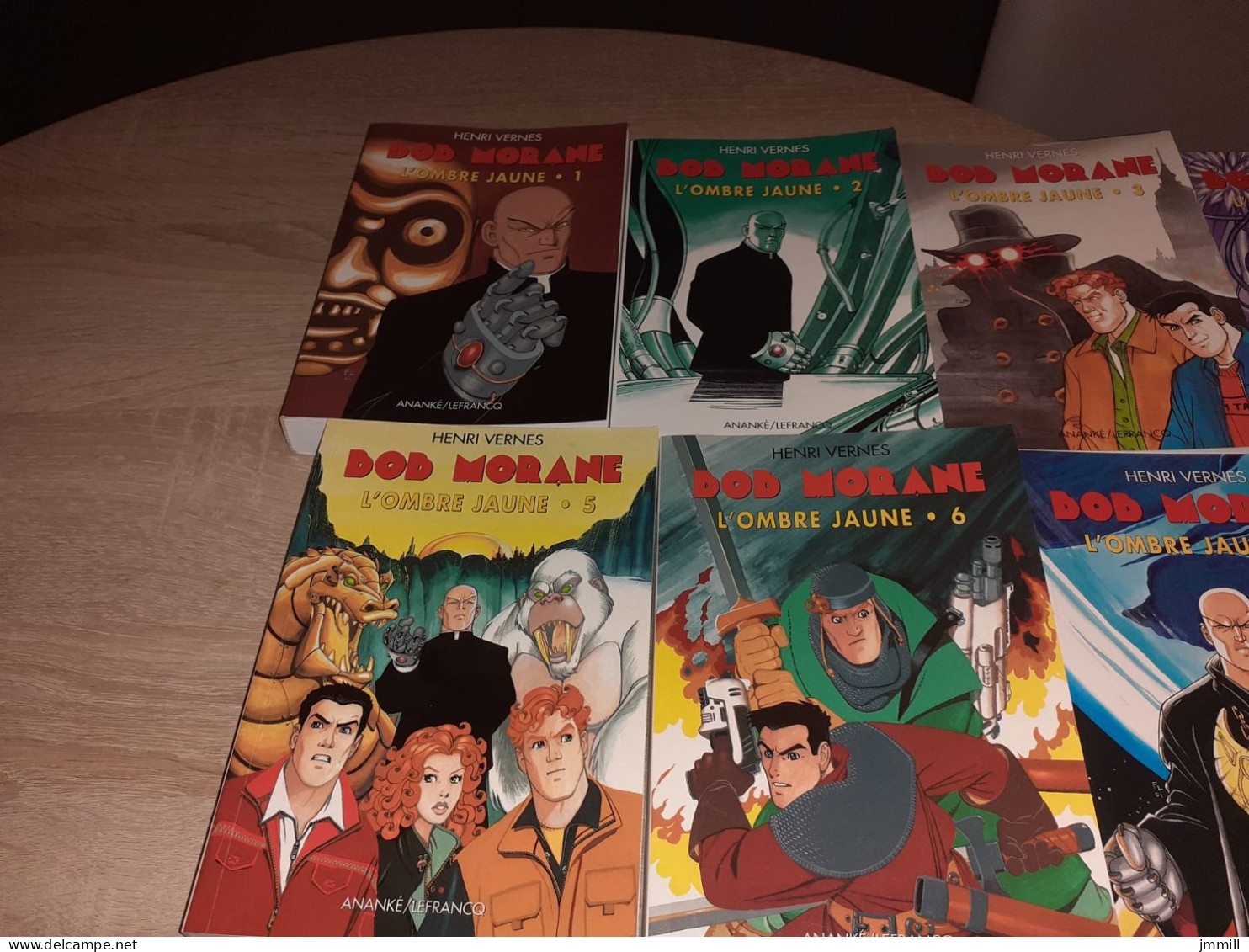 bob morane : tout l ombre jaune, série 3000 11 volumes, série complète dont un volume avec dedicace Frank leclercq
