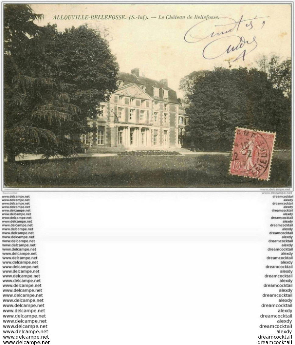 76 ALLOUVILLE-BELLEFOSSE. Le Château 1907 - Allouville-Bellefosse