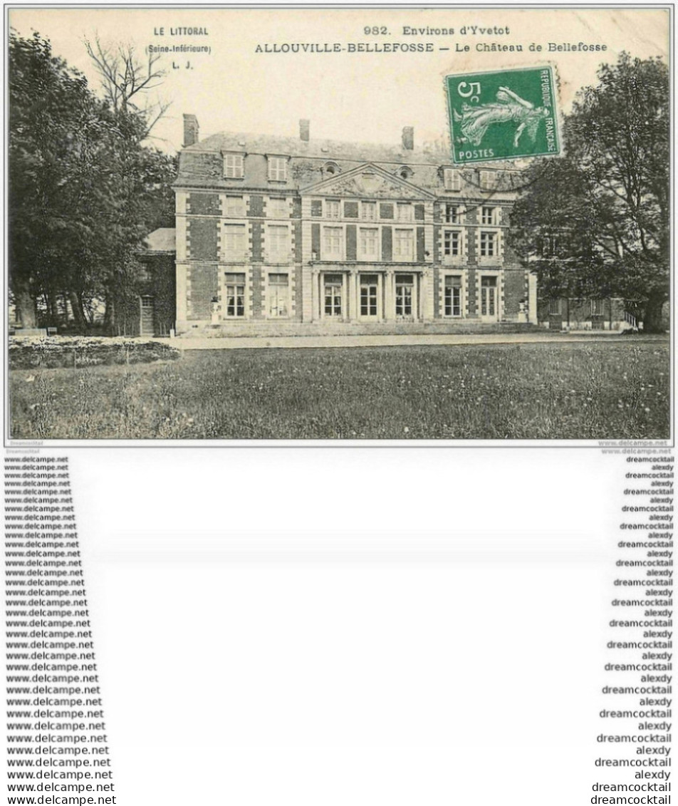 76 ALLOUVILLE-BELLEFOSSE. Le Château 1909 - Allouville-Bellefosse