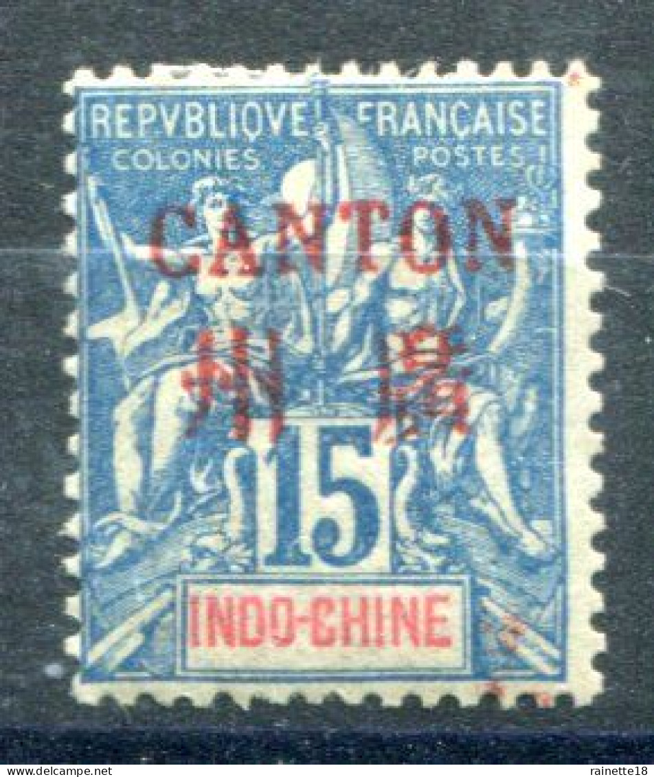 Canton      7 *       Surcharge Rouge - Unused Stamps
