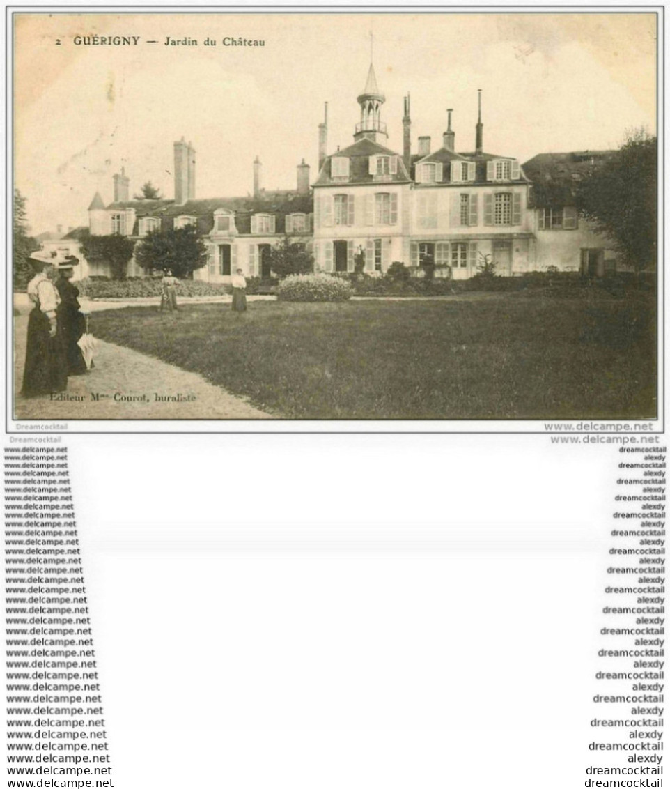 58 GUERIGNY. Jardin Du Château 1910 - Guerigny