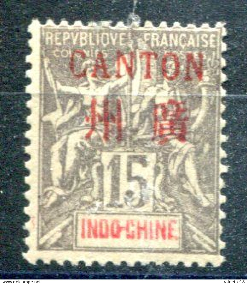 Canton      8 *       Surcharge Rouge - Unused Stamps