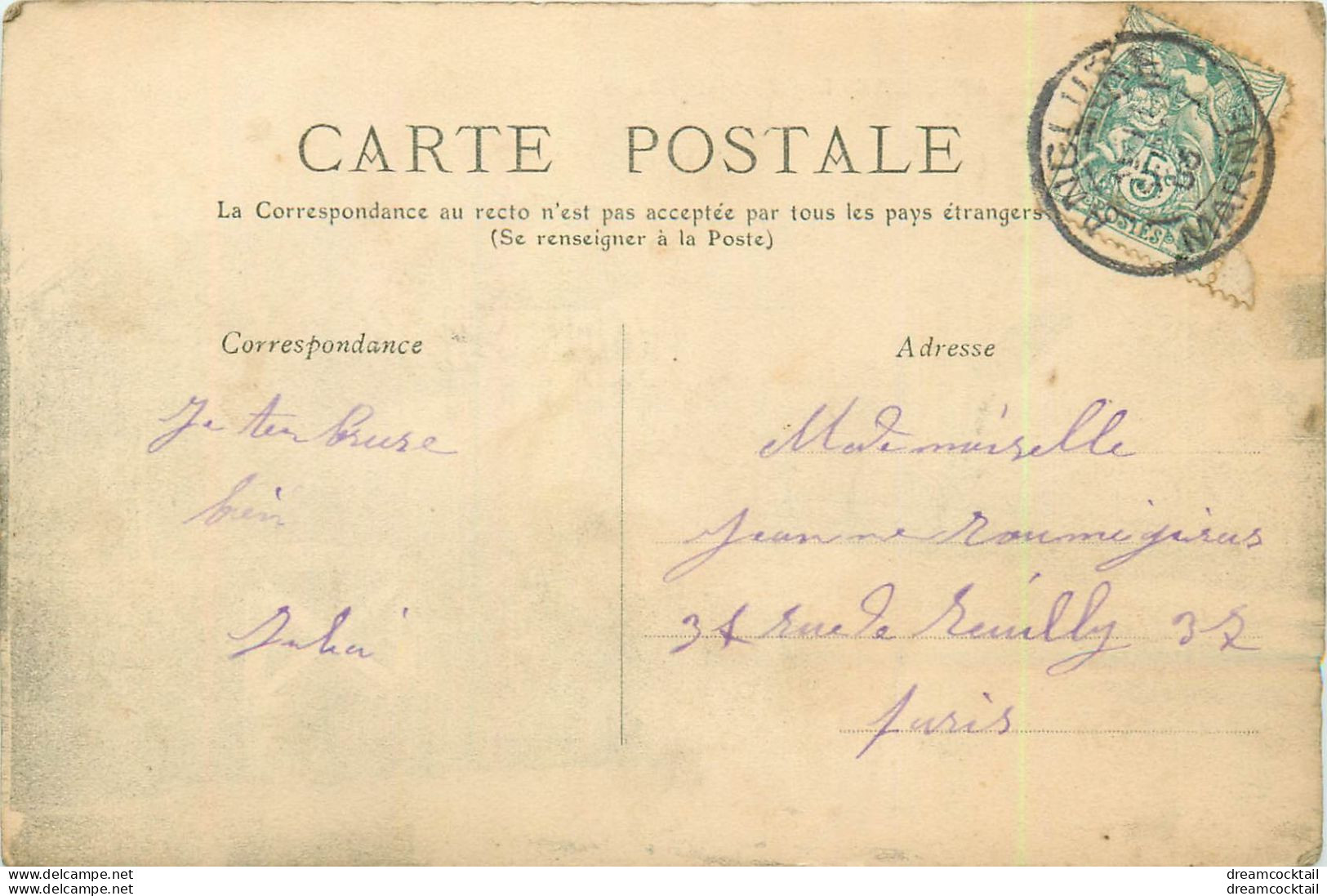(DREY.S) PROMO 2 Cpa 51 ANGLURE. Canal Du Moulin Et Bords Aube 1905-1911 - Anglure