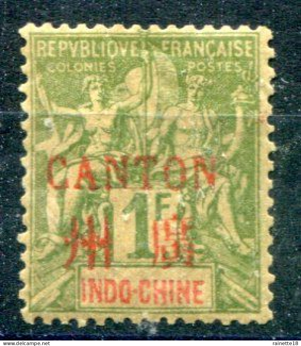 Canton      15 *       Surcharge Rouge - Unused Stamps