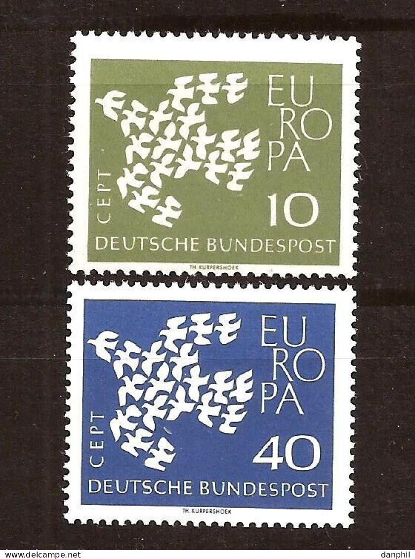 Germany 1961 Europa CEPT (**)  Mi 367-68 - M€0,80; Y&T 239-40 - €0,70 - 1961